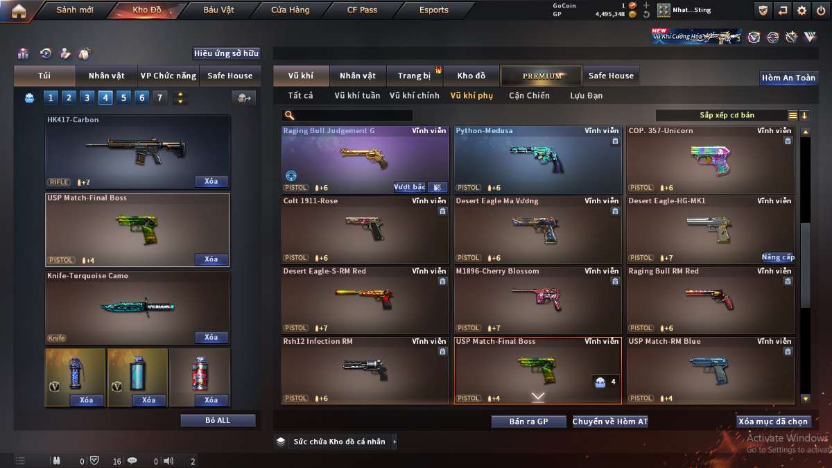 shop acc cf uy tin gia re